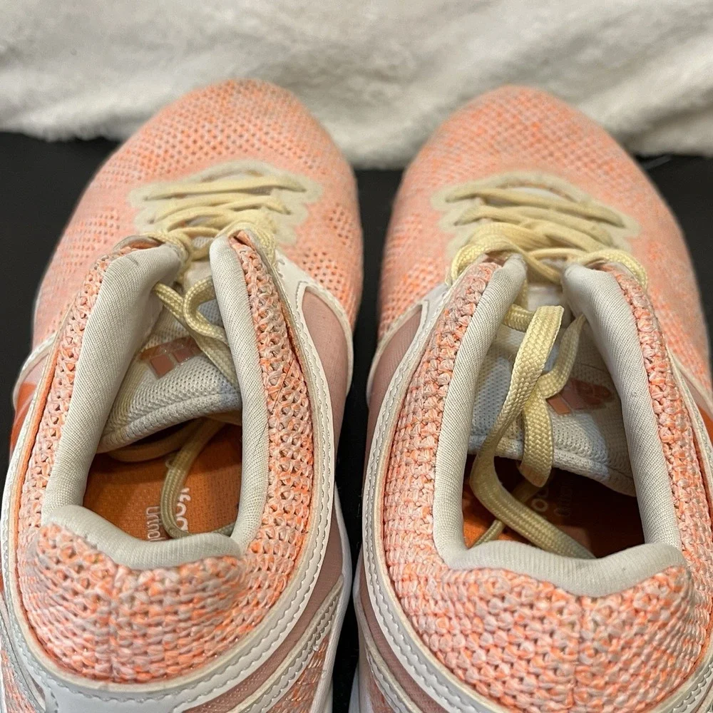 Adidas Crazytrain Tennis Shoes Size 6 CF Orange White BB1515 Sneakers Trainers